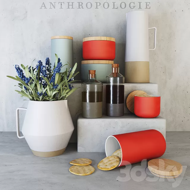 Decorative – Set – 3D Models – Anthropologie Kitchen Set Decorative – Set – 3D Models – Anthropologie Kitchen Set
