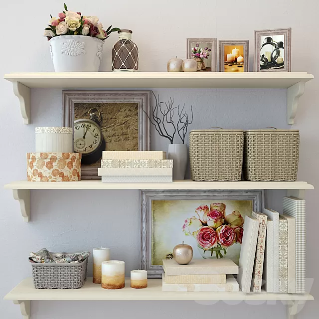 Decorative – Set – 3D Models – Decor sand color