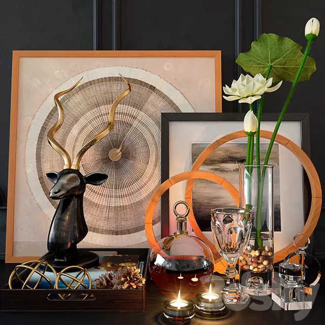 Decorative – Set – 3D Models – Decoration set 36 3d Model