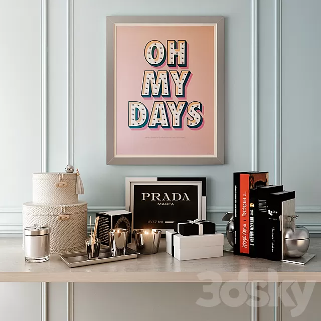 Decorative – Set – 3D Models – Decorative composition 04