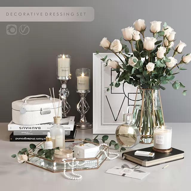 Decorative – Set – 3D Models – Decorative Dressing Set