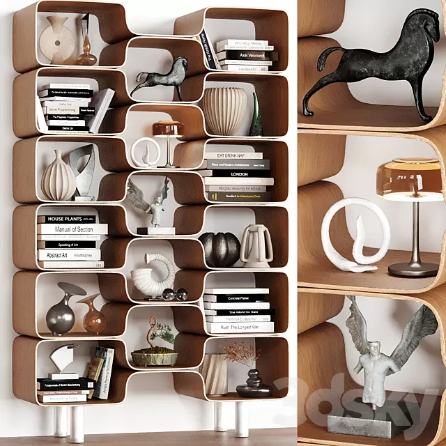 Decorative – Set – 3D Models – Decorative Set 20 (Rack 4)