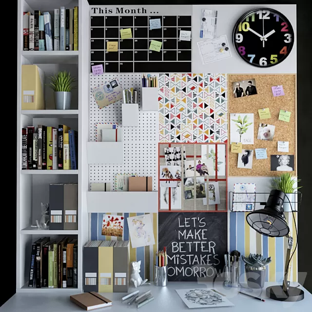 Decorative – Set – 3D Models – Decorative set for your desktop