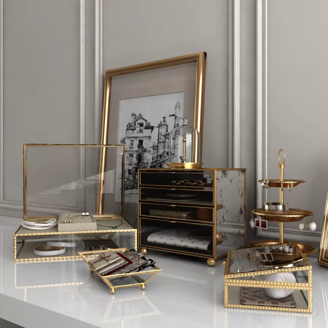 Decorative – Set – 3D Models – Decorative set of 3 (max; fbx)