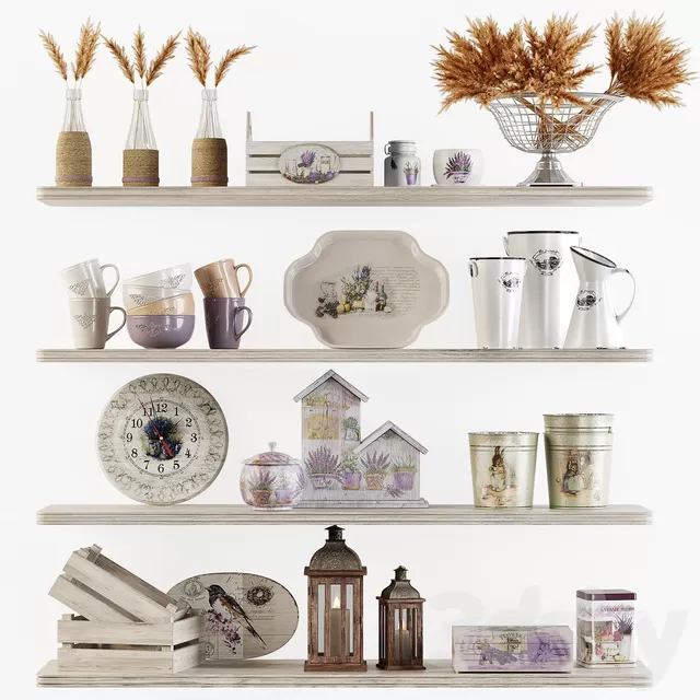 Decorative – Set – 3D Models – Decorative set w4