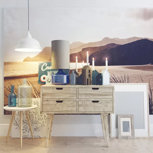 Decorative – Set – 3D Models – Decorative set. Scandinavian style