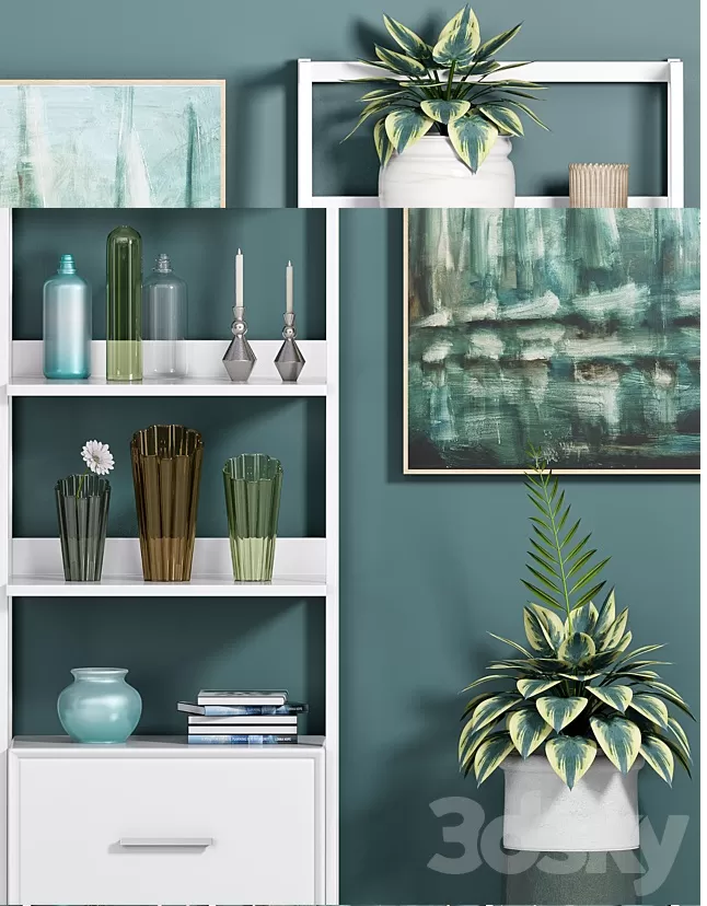 Decorative – Set – 3D Models – DECORATIVE SHELF-2