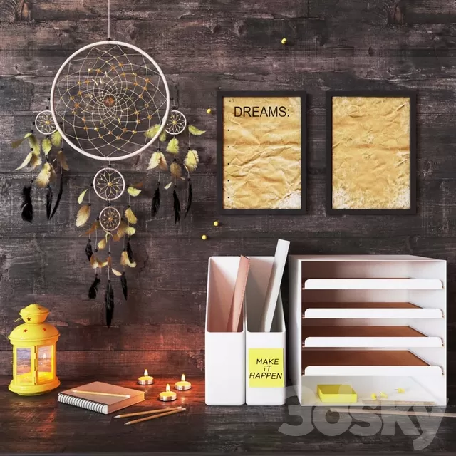 Decorative – Set – 3D Models – Dreamcatcher second set