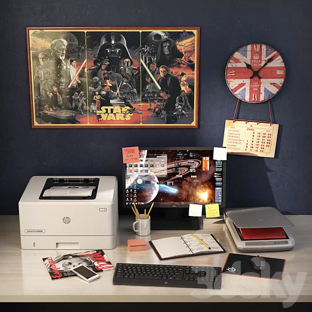 Decorative – Set – 3D Models – Filling Wallpaper