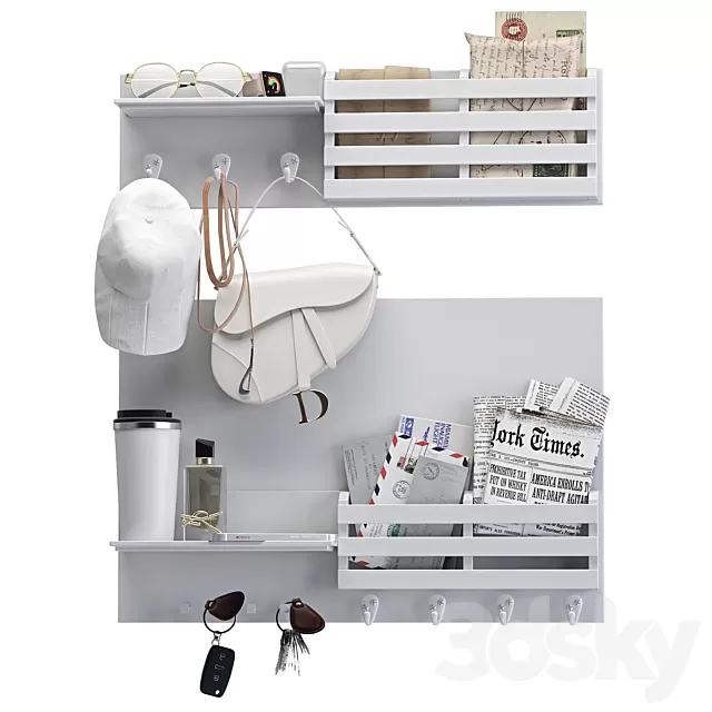 Decorative – Set – 3D Models – Hallway Accessory Set