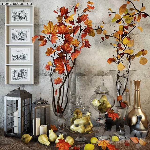 Decorative – Set – 3D Models – Home Decor 03