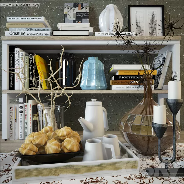 Decorative – Set – 3D Models – Home decor 06