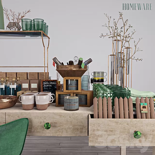 Decorative – Set – 3D Models – Household products 3D Models