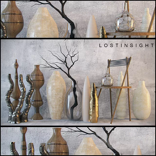 Decorative – Set – 3D Models – Interior objects