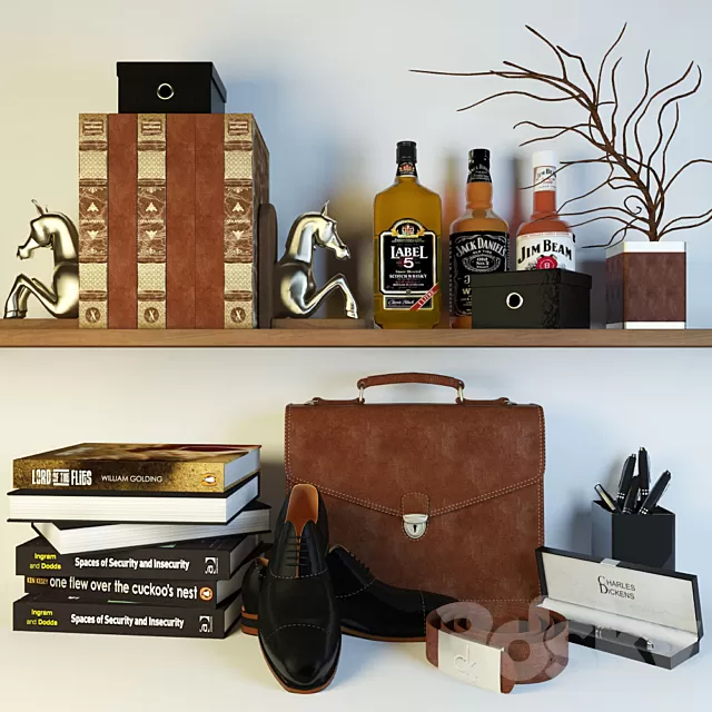 Decorative – Set – 3D Models – Male decor (max; fbx)