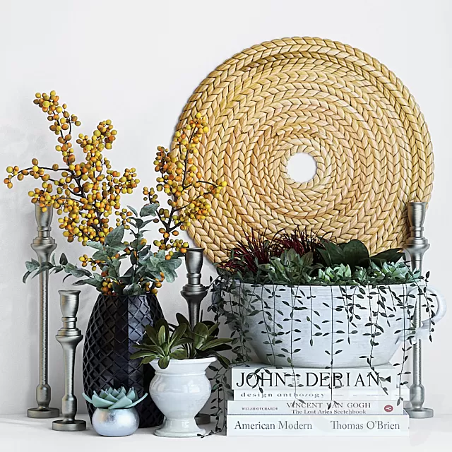 Decorative – Set – 3D Models – Plant decor set 2