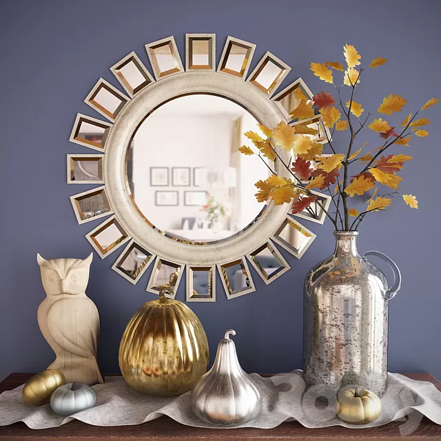 Decorative – Set – 3D Models – Set with pumpkins