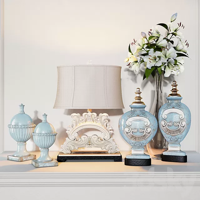 Decorative – Set – 3D Models – Uttermost Decor Set