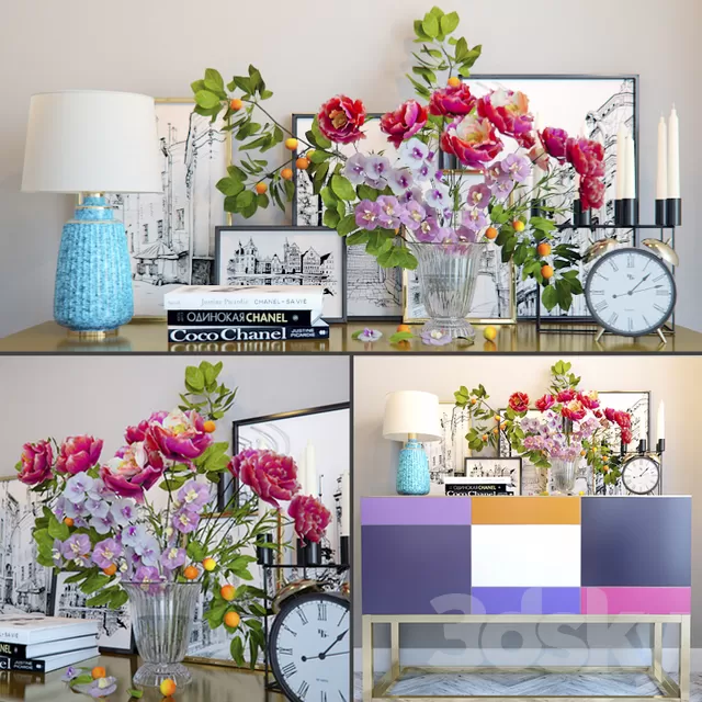 Decorative – Set – 3D Models – Vanity Decoration