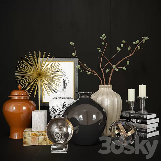 Decorative – Set – 3D Models – Williams-Sonoma Set 2