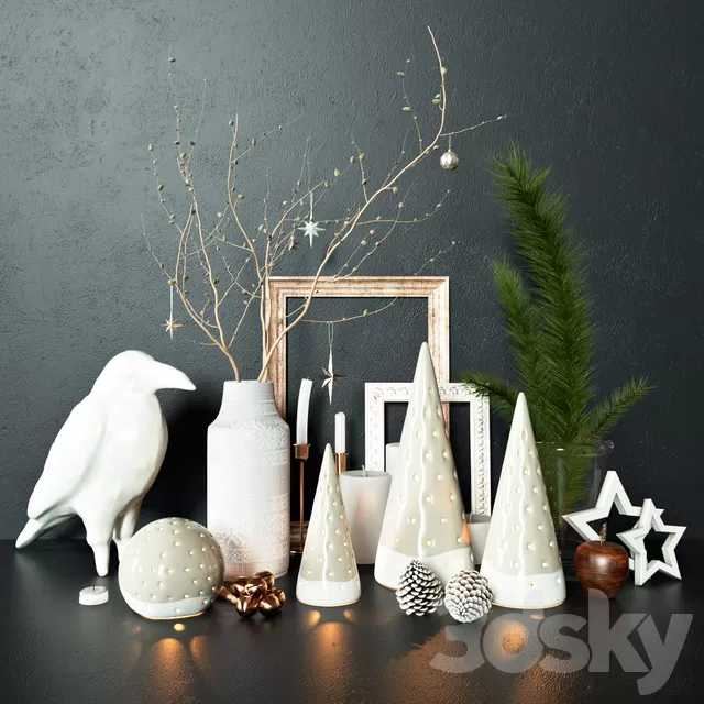 Decorative – Set – 3D Models – Winter set 2
