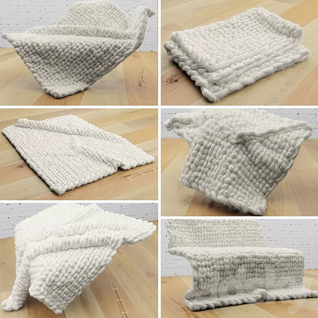 Clothes – Footware – 3D Models – Blankets-rugs; wraps (max; fbx)