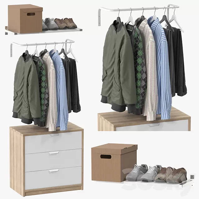 Clothes – Footware – 3D Models – Clothes 01 with leather jacket