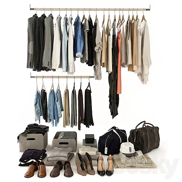 Clothes – Footware – 3D Models – Filling for cabinet