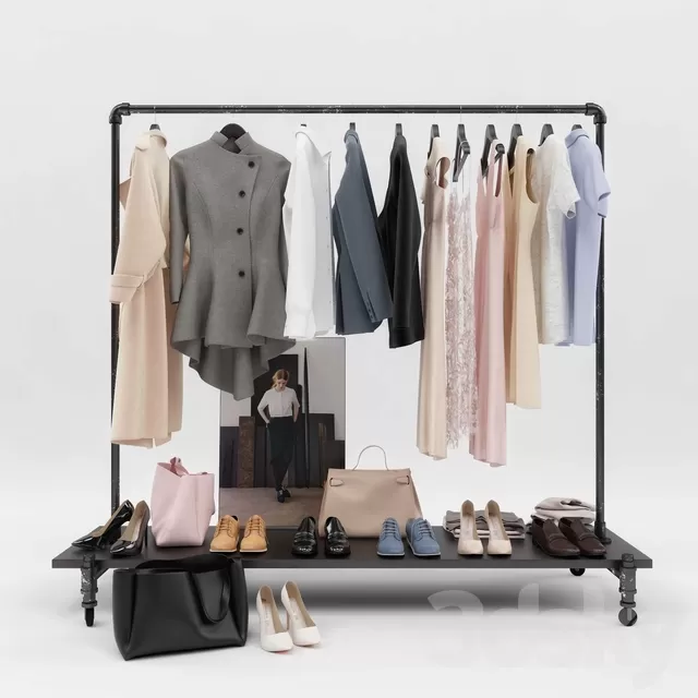 Clothes – Footware – 3D Models – Womens and mens Wardrobe