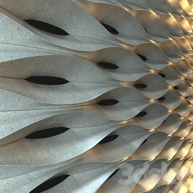 Decorative – Set – 3D Models – Amb.3d Tile Lithos Design – Onda