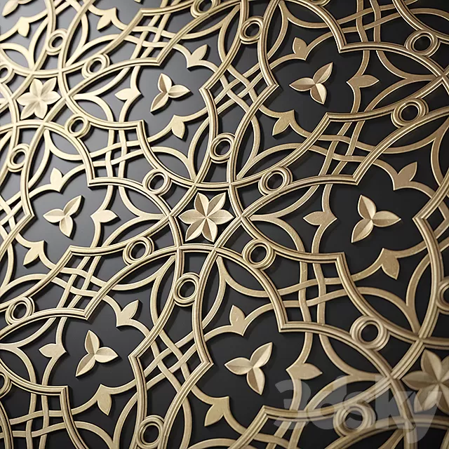 Decorative – Set – 3D Models – Arabic Decor Panel 03