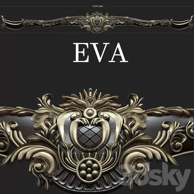 Decorative – Set – 3D Models – Cornice classic EVA 7204