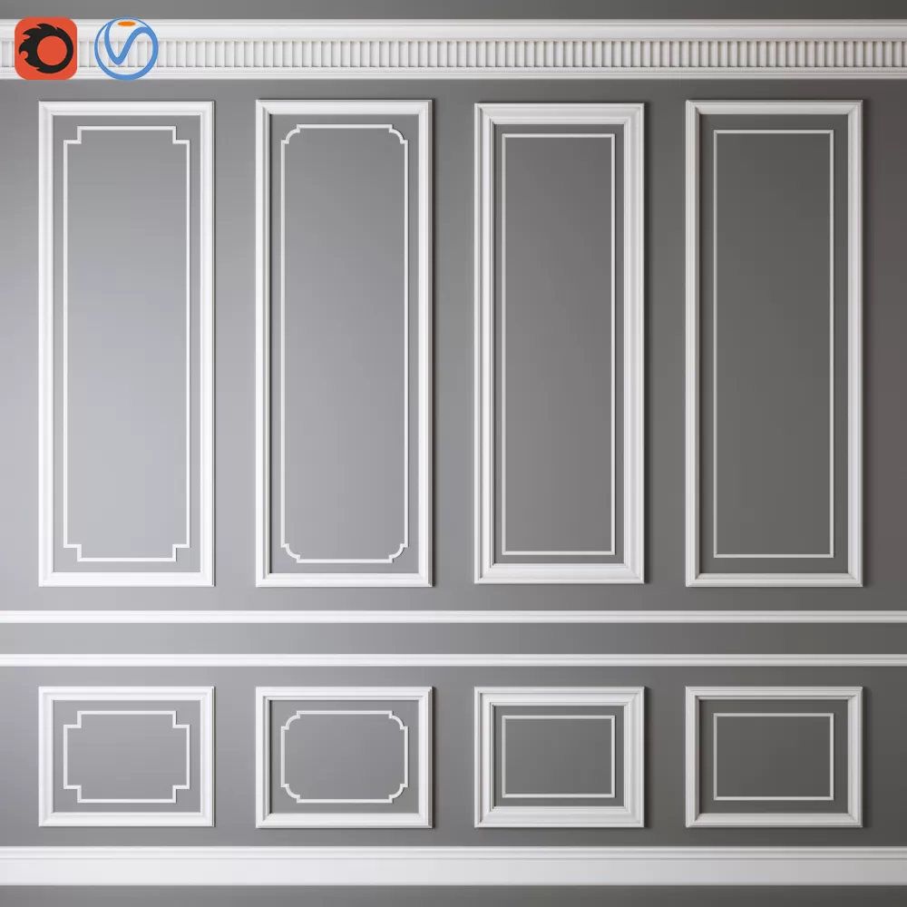 Decorative – Set – 3D Models – Decorative molding 11