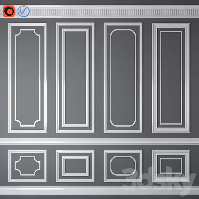 Decorative – Set – 3D Models – Decorative molding.07