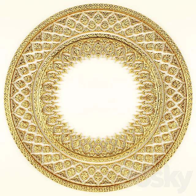 Decorative – Set – 3D Models – Rosette 01