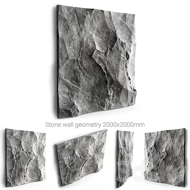 Decorative – Set – 3D Models – Stone wall