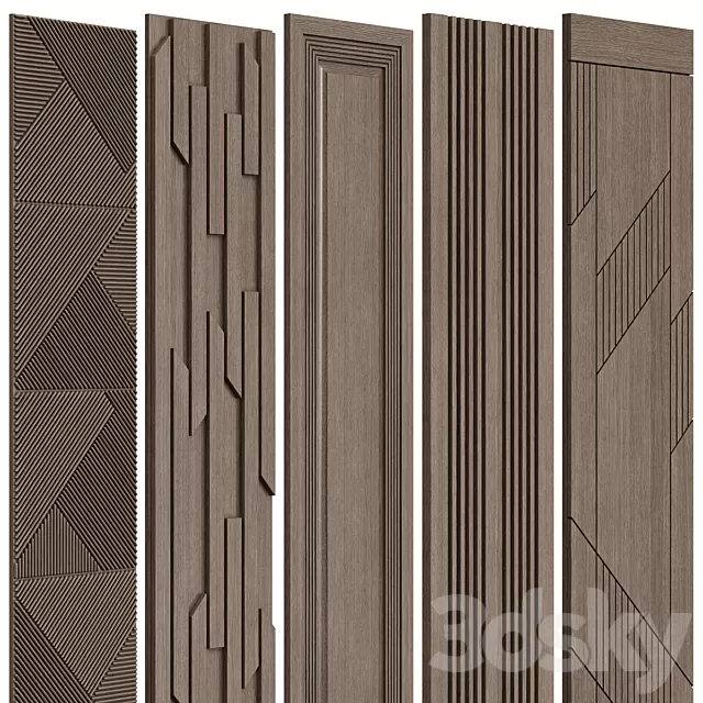 Decorative – Set – 3D Models – Wall panels (v3)