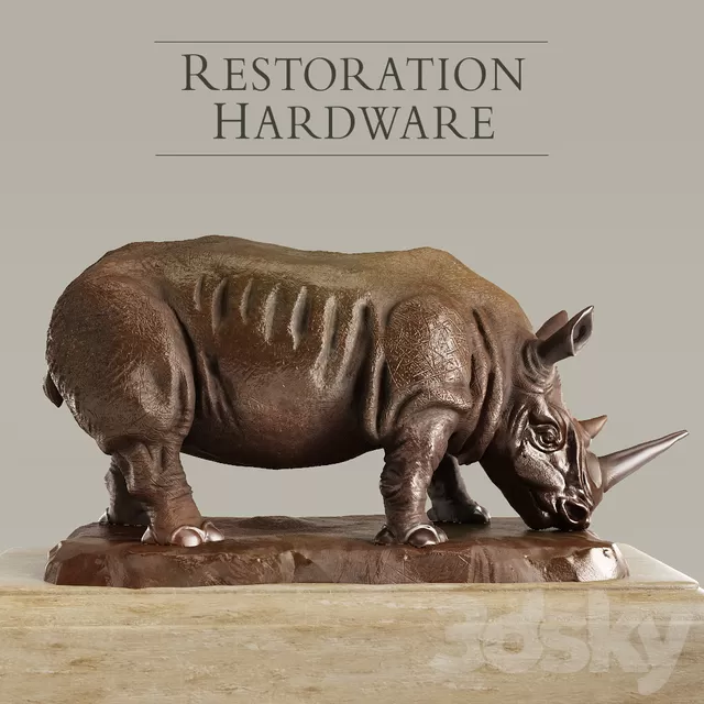 Sculpture – 3D Models – RH Bronze Rhino