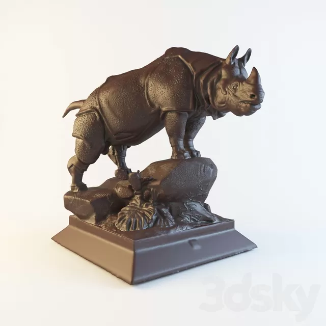 Sculpture – 3D Models – Rhinoceros