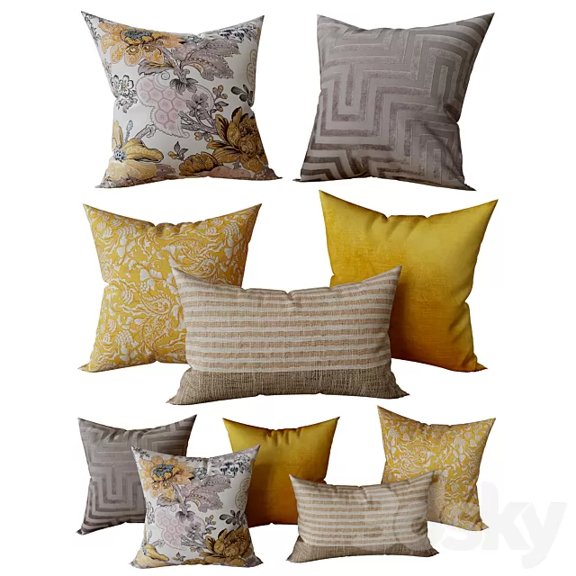 Pillows – 3D Models Download – 0004 Pillows – 3D Models Download – 0004