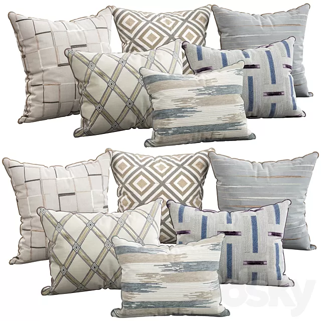 Pillows – 3D Models Download – 0006 Pillows – 3D Models Download – 0006