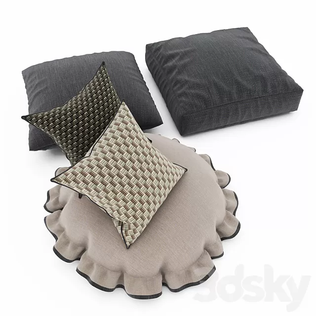 Pillows – 3D Models Download – 0015 Pillows – 3D Models Download – 0015