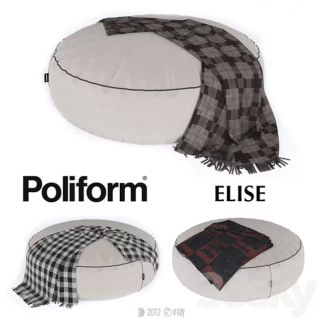 Pillows – 3D Models Download – Poof Poliform Elise 3d model Pillows – 3D Models Download – Poof Poliform Elise 3d model