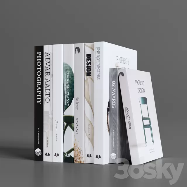 Books – 3D Models Download – 0001