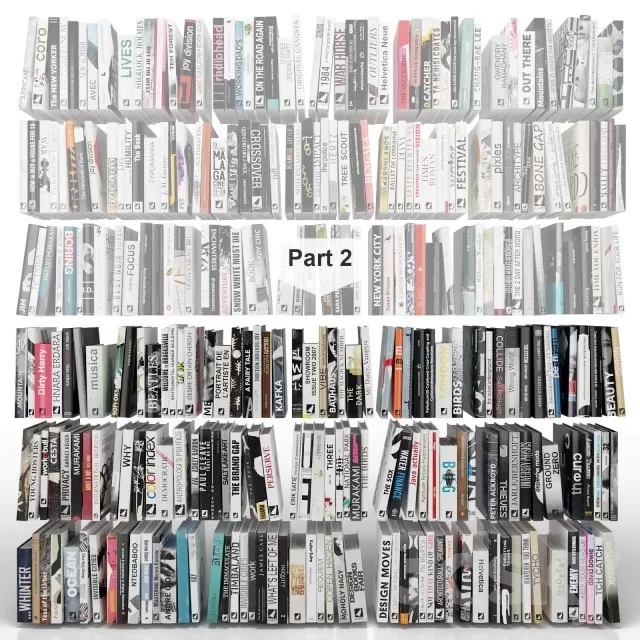 Books – 3D Models Download – 0012