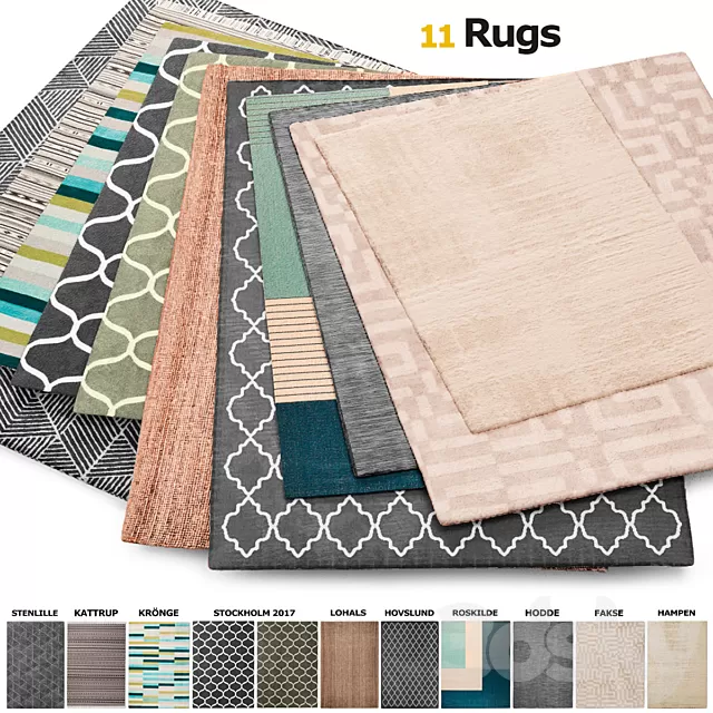 Carpets – 3D Models – 11 Rugs Ikea Ikea Carpets – 3D Models – 11 Rugs Ikea Ikea