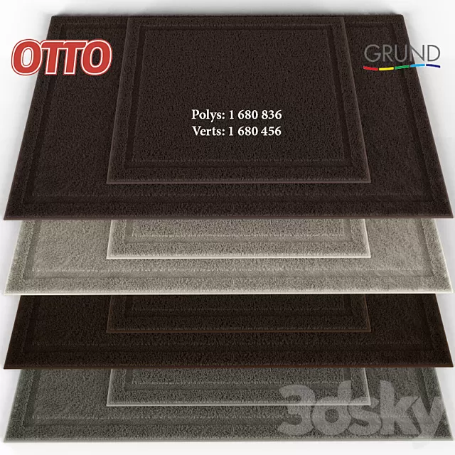 Carpets – 3D Models – Carpet in the bathroom Dante