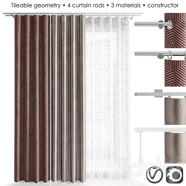 Curtain – 3D Models – Broad Curtain Constructor