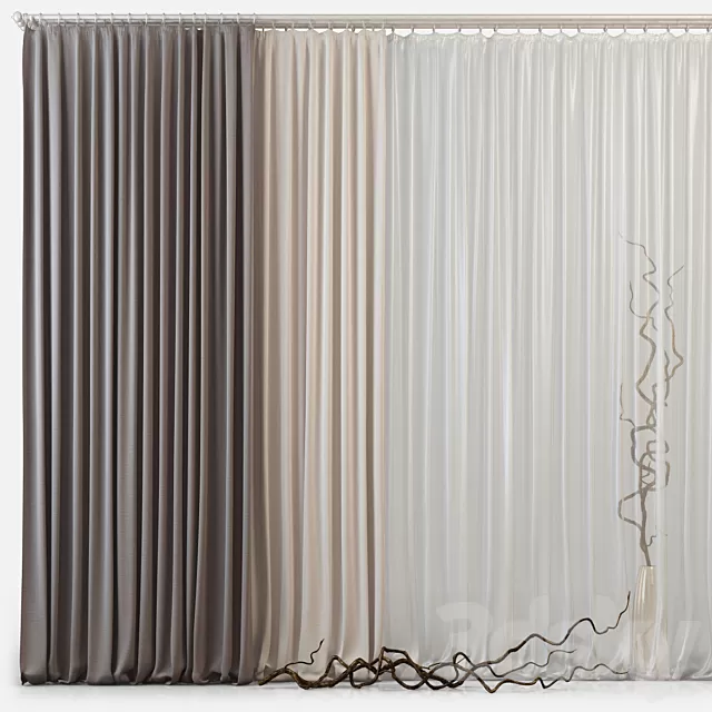 Curtain – 3D Models – Curtains m03 3d model