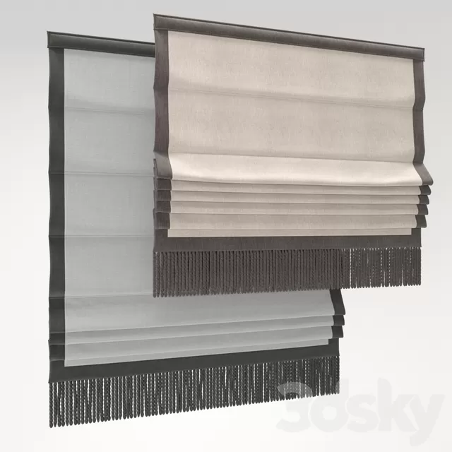 Curtain – 3D Models – Roman blind 43